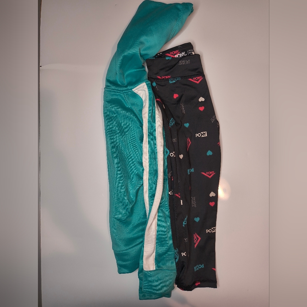 Pony set and Adidas leggings